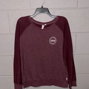 Vans Burgundy Crewneck Sweatshirt